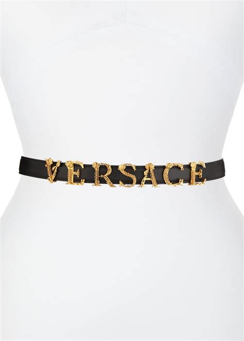 versace logo letter belt|Logo Belt .